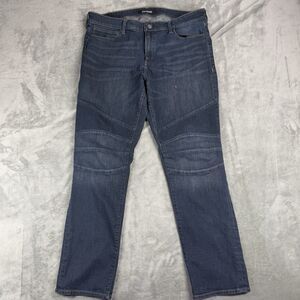 Express Slim Skinny Jeans Men's 36x32 Black Stretch Denim Pants